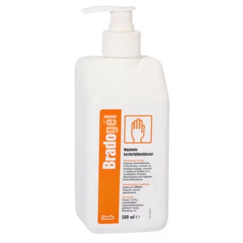 Bradogél kézfertőtlenítő 500 ml pumpás