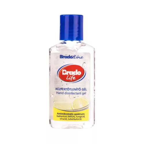 Bradolife illatosított kézfertőtlenítő gél 50 ml, citromillat