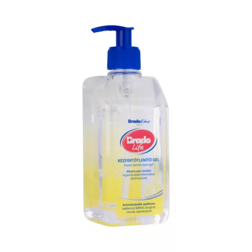 Bradolife illatosított kézfertőtlenítő gél 500 ml, többféle illat
