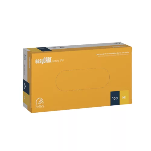 EasyCare púdermentes latex vizsgálókesztyű 100 db M méret