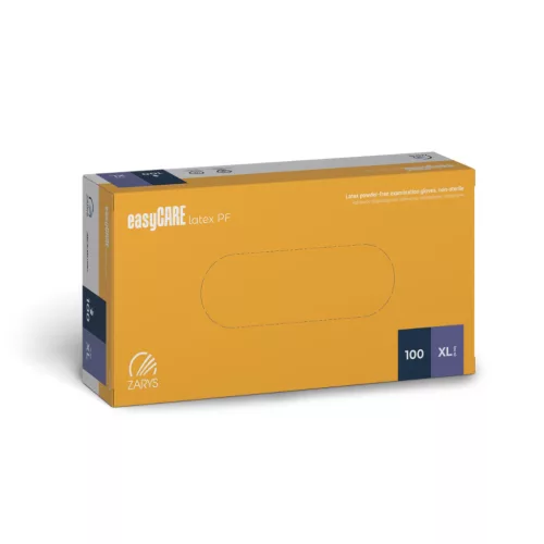 EasyCare púdermentes latex vizsgálókesztyű 100 db XL méret