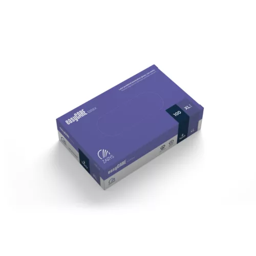 EasyCare púderezett latex vizsgálókesztyű 100 db L méret