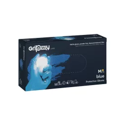 Gripzzly kék nitril kesztyű 50 db M méret