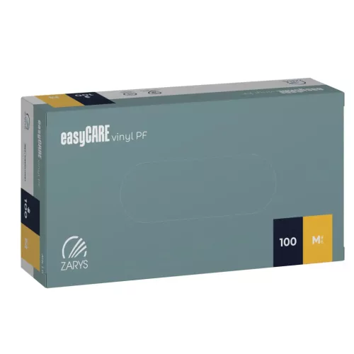 EasyCare púdermentes vinyl vizsgálókesztyű 100 db M méret