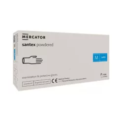 Mercator Santex púderezett latex kesztyű