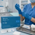 Nitrylex Classic kék púdermentes nitril vizsgálókesztyű