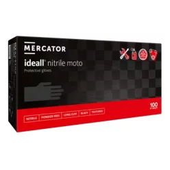 Ideall Nitrile Moto fekete nitril kesztyű 100 db