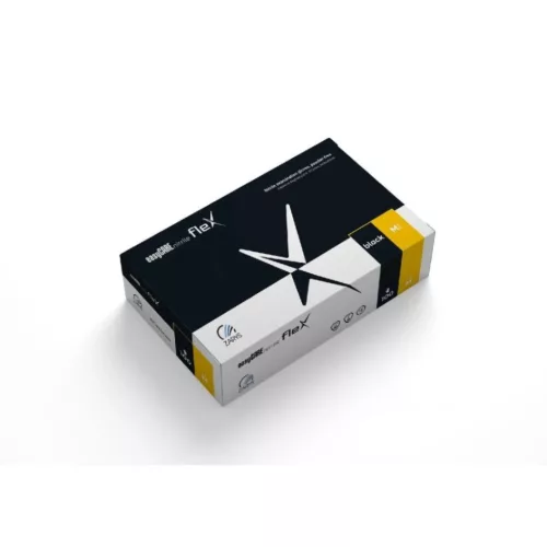 EasyCare Flex fekete púdermentes nitril kesztyű 3 g 100 db
