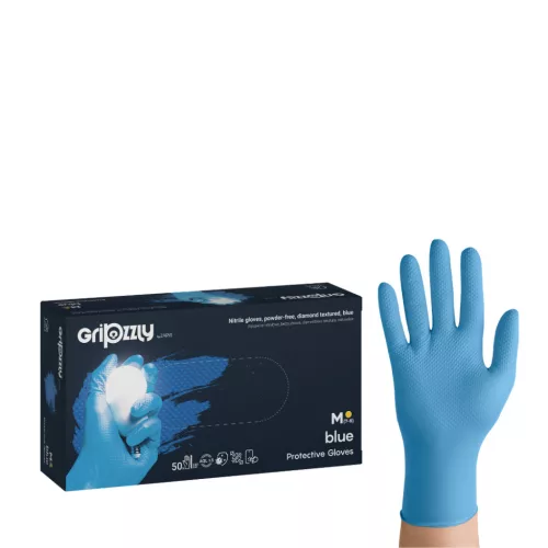 Gripzzly kék nitril kesztyű 50 db XL méret
