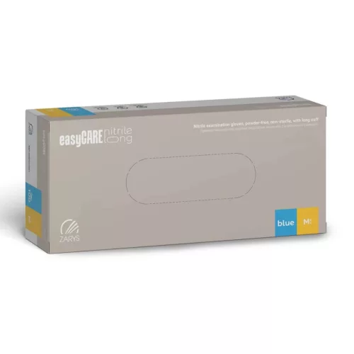 EasyCare Long kék púdermentes nitril kesztyű 3,5 g 100 db