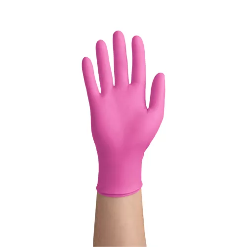 EasyCare Pink rózsaszín púdermentes nitril kesztyű 3,5 g 100 db M méret