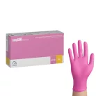 EasyCare Pink rózsaszín púdermentes nitril kesztyű 3,5 g 100 db M méret