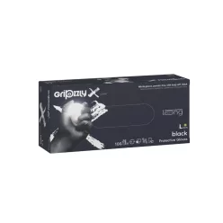 Gripzzly X Long fekete nitril kesztyű 100 db L méret
