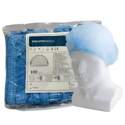 Nővérsapka „clip” típusú, kék 100 db