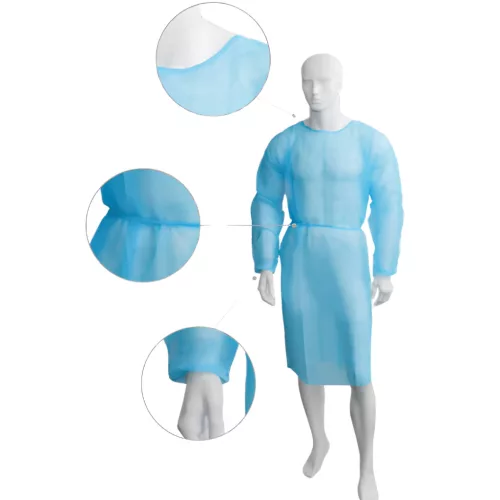 Mercator Medical Látogató köpeny ECO kék, 10 db/csomag