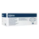 Opero sebészi maszk, gumis, háromrétegű, fehér, 50 db