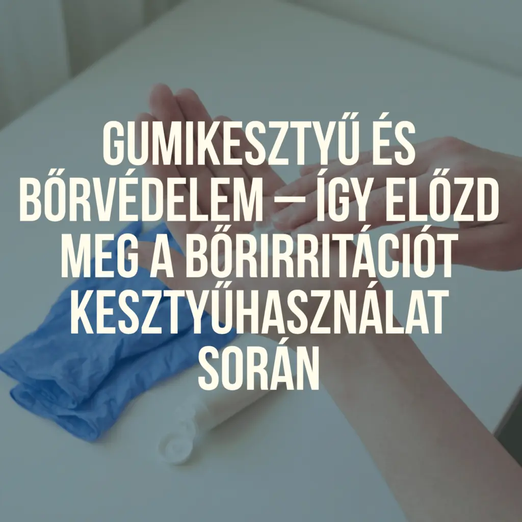 Gumikesztyű és bőrvédelem - bőrirritáció megelőzése kesztyűhasználat során
