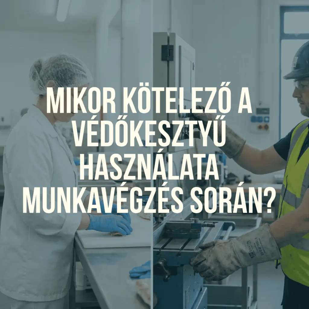Mikor kötelező a védőkesztyű használata munkavégzés során?