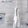 Dr. SONIC L10 akkumulátoros szájzuhany 300 ml-es tartállyal, 3 fokozattal, 5 különböző fúvókával (fehér) - Image 3