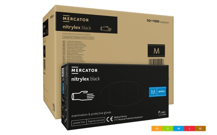 Nitrylex® black púdermentes nitril vizsgálókesztyű - Image 2